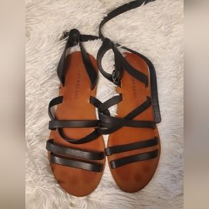 Lucky Brand, Size 7.5 Black Sandals
